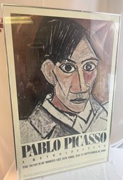 Vintage Framed Picasso 1980 Poster