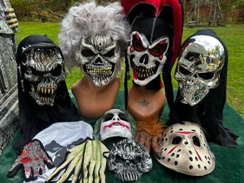 Large Group Of Halloween Masks