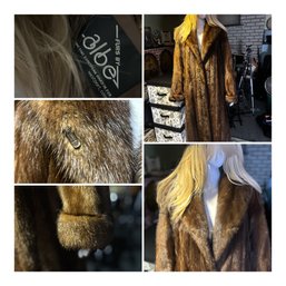 Stunning Long Mink Fur Coat - Womans Size 12