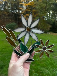 Stained Glass Flower Ornaments