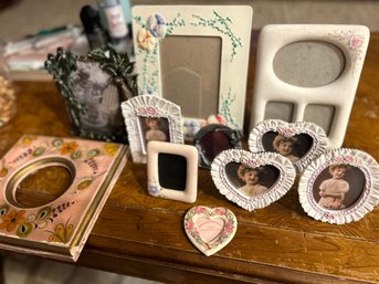 Ceramic/Floral Victorian Picture Frame Collection