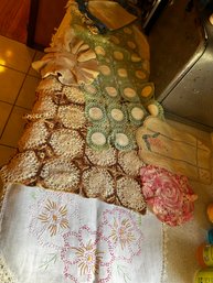 Doilies Of Many Different Colors And Designs