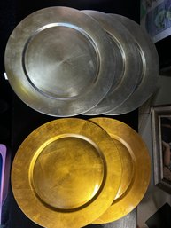 Charger Plates In Silver And Gold