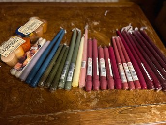 Preppers Delight: Tapered Candles Of Every Color