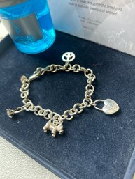 Tiffany & Co. Silver 925 Charm Bracelet