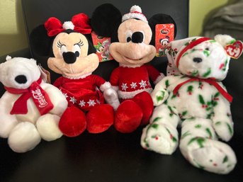 Disney Holiday Plush, Ty & Coke