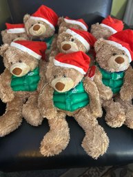 8 NWT Plush Holiday Bears