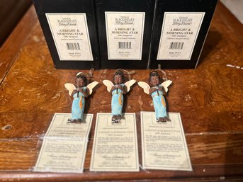 3 Rare Tom Blackshear Collectors Ornament With COA Retail $150 Each