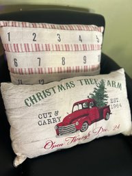 Advent And Red Truck Pillows