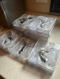 15 Large Pewter Angel Ornaments