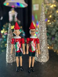 Wooden Figures & Christmas Tree Cones