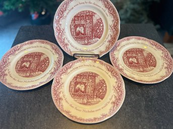 4 Holiday Plates