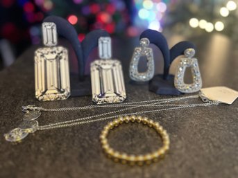 Stocking Stuffers: Fun Costume Jewelry Set, GIANT Earrings