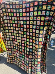 Hand Knit Full Sized Quilt