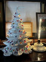 White Ceramic 26' Christmas Tree - RARE FIND!