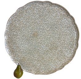 Huge Antique Minton Porcelain Round Platter