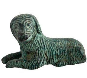 Small Metal Dog Sculpture
