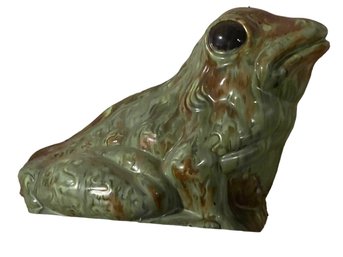 Large Vintage Ceramic Garden Frog