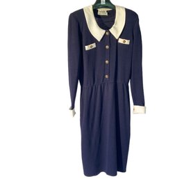 Vintage St. John By Marie Gray Knit Dress