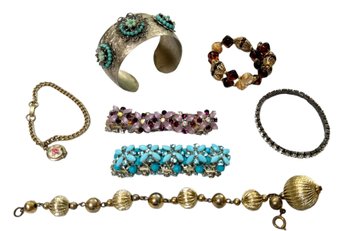 Bracelet Collection - Wraps, Cuff, Chain And Stretch - 7 Pieces