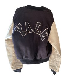 Very Vintage YALE  Wool & Leather Athletic Jacket