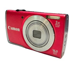 CANON Power Shot A3500IS Digital Camera (Red )