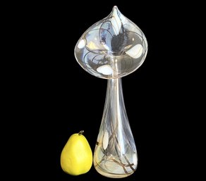 1979 Signed Hand Blown Murano 'Jack In The Pulpit' Tall Vase