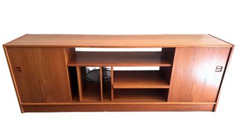 1970s Danish Modern Teak LP & Audio Console