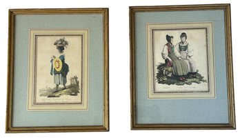 Pair Of Antique Swiss Prints