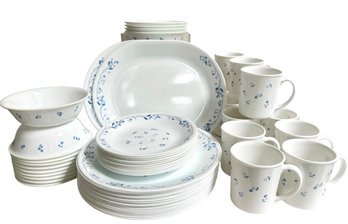 Vintage CORELLE 'Provincial Blue' Dinnerware -56 Pieces