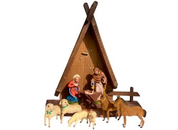 Mid Century Nativity Set From Germany