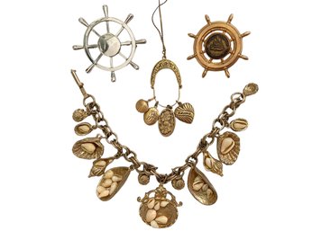 A Nautical/Oceanic Collection Of Vintage Costume Jewelry