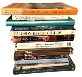 Group Of Books On Gardening, New England Homes & More