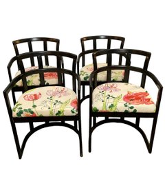 Set Of 4 Designer Art Deco Chairs By JOSEF HOFFMANN