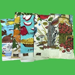 Five Vintage Kay Dee Linen Tea Towel (B)