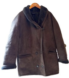 Vintage Womens Suede Car Coat By Sawyer Of Napa