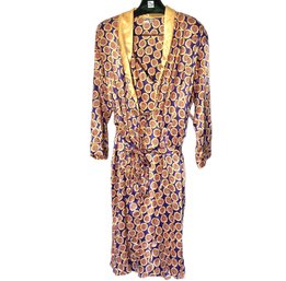 Vintage NATORI II Robe & Nightgown With Medallion Print