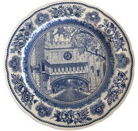 1931 Wedgwood 'Yale University - Fine Arts Bridge 1928' Plate