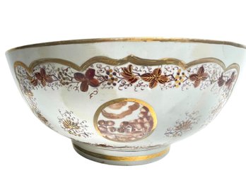 Hand-painted Porcelain Centerpiece Bowl