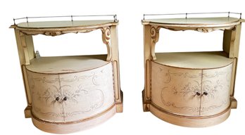 Pair Of Shabby Chic Nightstands