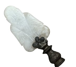 Antique Buddha Jade Lamp Finial