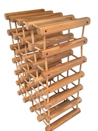 1970's J.K. Adams Ash Wine Rack