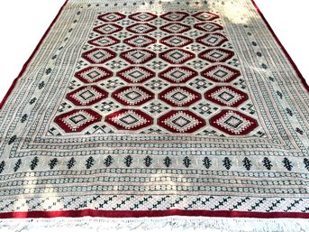 Large BOKURA Hand Knotted Rug 8 FT X 10 FT