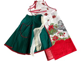 1960s Christmas Aprons