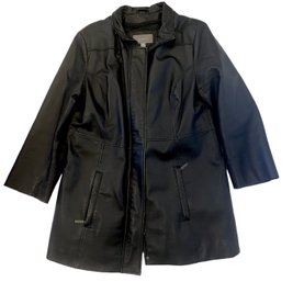 Ladies Croft & Barrow Leather Jacket Size Large