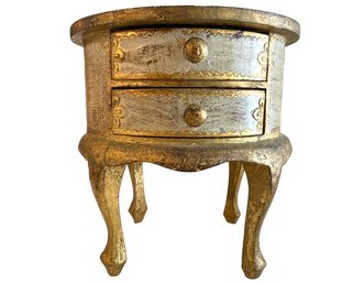 Vintage Florentine Gilt Pained Wood Jewelry Box