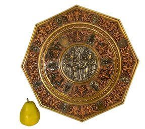 Impressive Asian Relief Motif Platter