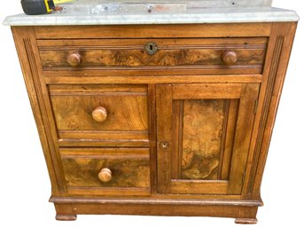 Marble Top Wash Stand 1 Over 2 And A Cubby