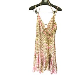 Vintage Roberto Cavalli 'Just Cavalli' Pink Floral Mini Dress