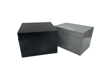 Two Metal Boxes